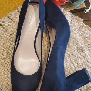 Kelly & Katie Block Heel Black Pumps Size 9.5